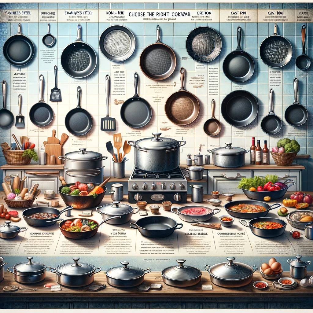 The image summarizing the variety of cookware types and their significance in enhancing your cooking experience, encouraging informed choices and ongoing culinary exploration.