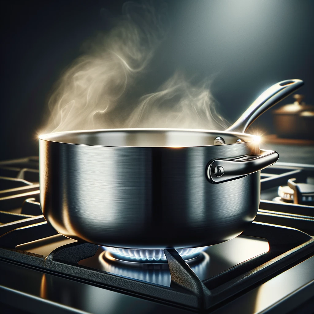 The image highlighting the versatility and essential qualities of a stainless steel skillet.